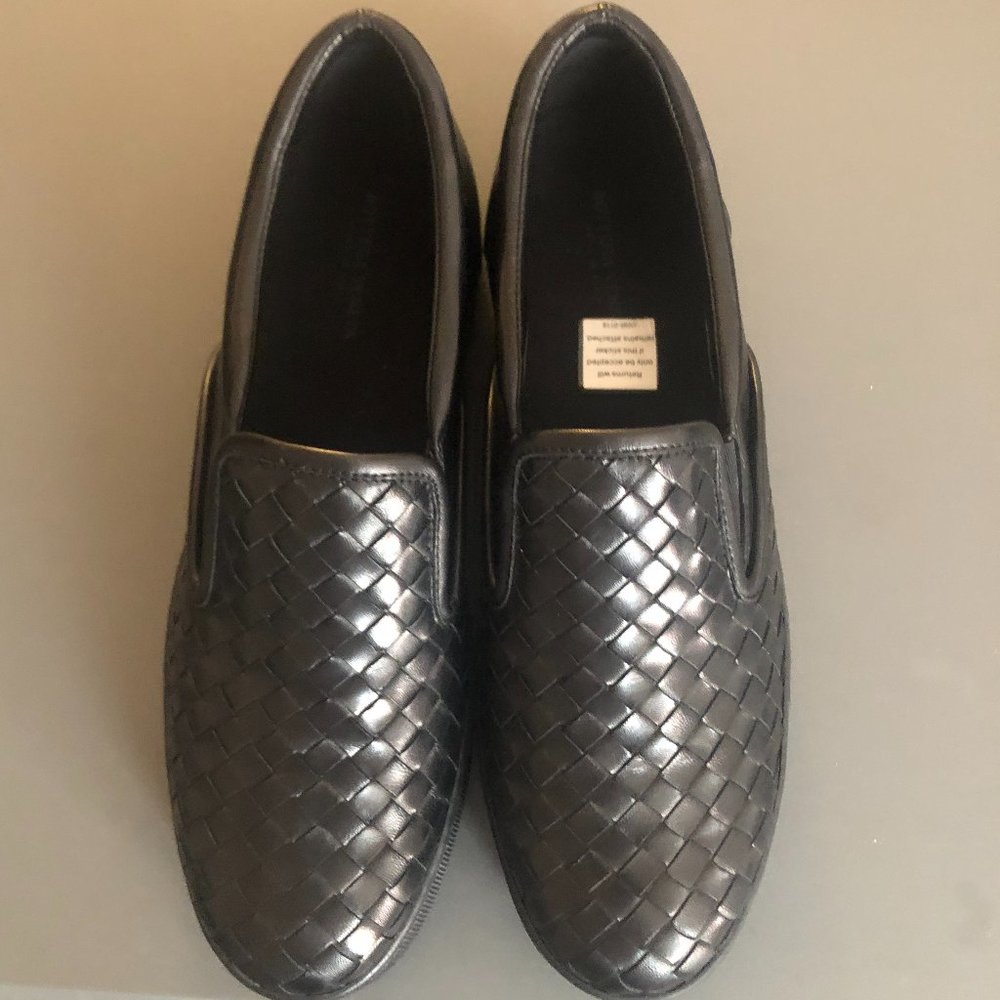 WOMEN 100% AUTHENTIC BOTTEGA VENETA WOVEN LEATHER LOAFER SHOES